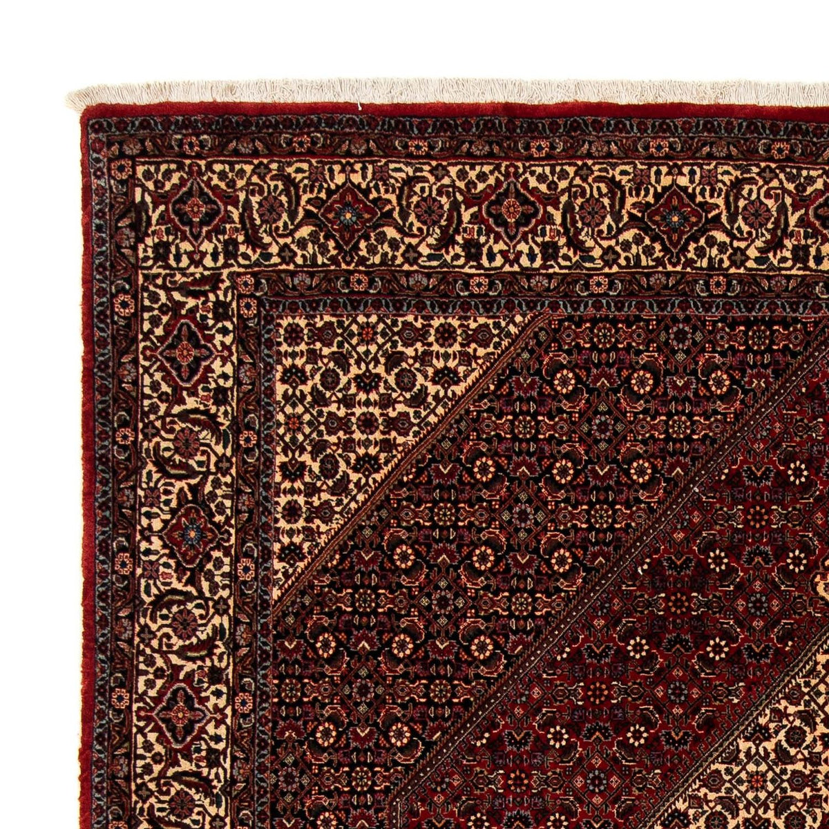 Tappeto Persero - Bidjar - 255 x 202 cm - rosso scuro