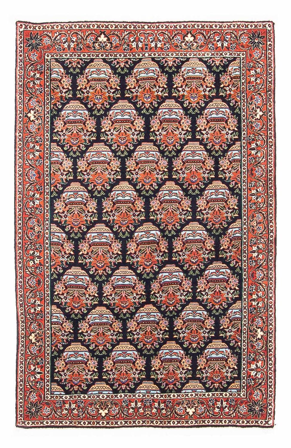 Tappeto Persero - Bidjar - 125 x 82 cm - blu scuro