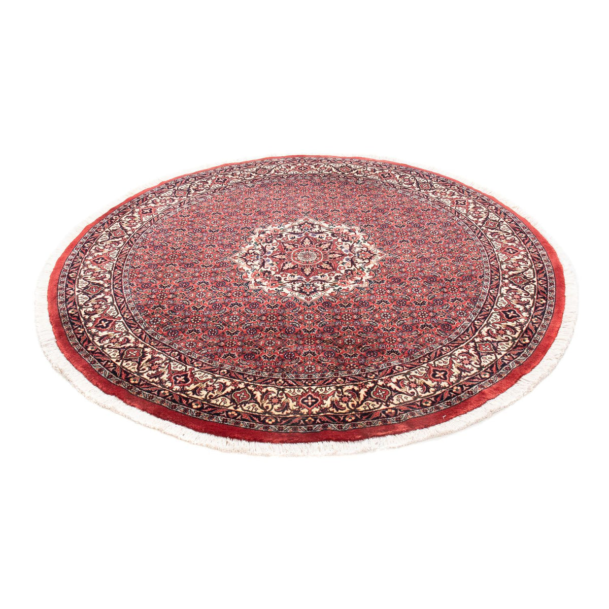 Tappeto Persero - Bidjar rotondo  - 155 x 155 cm - rosso scuro