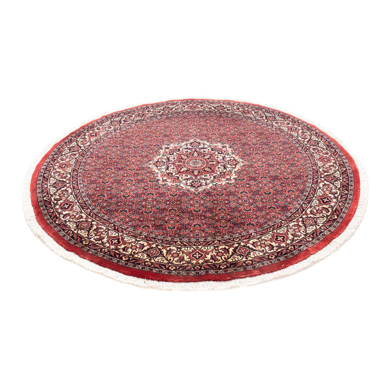 Tappeto Persero - Bidjar rotondo  - 155 x 155 cm - rosso scuro