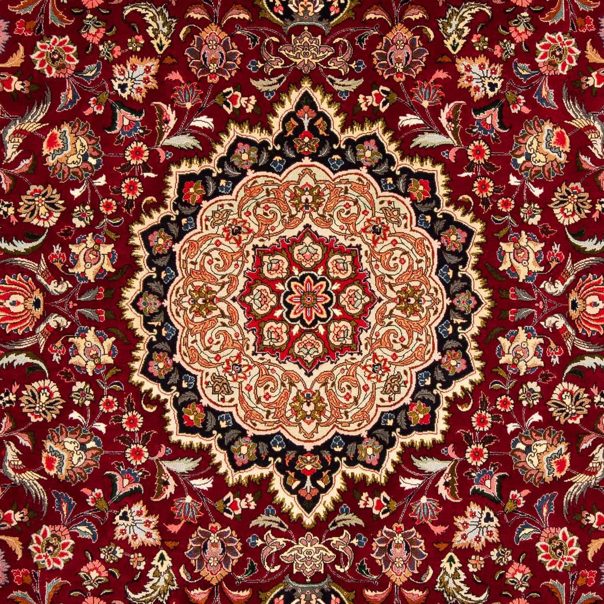 Tappeto Persero - Tabriz - Reale - 300 x 202 cm - rosso scuro