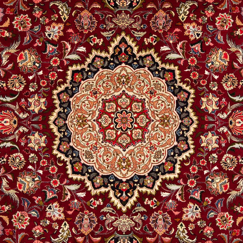 Tappeto Persero - Tabriz - Reale - 300 x 202 cm - rosso scuro