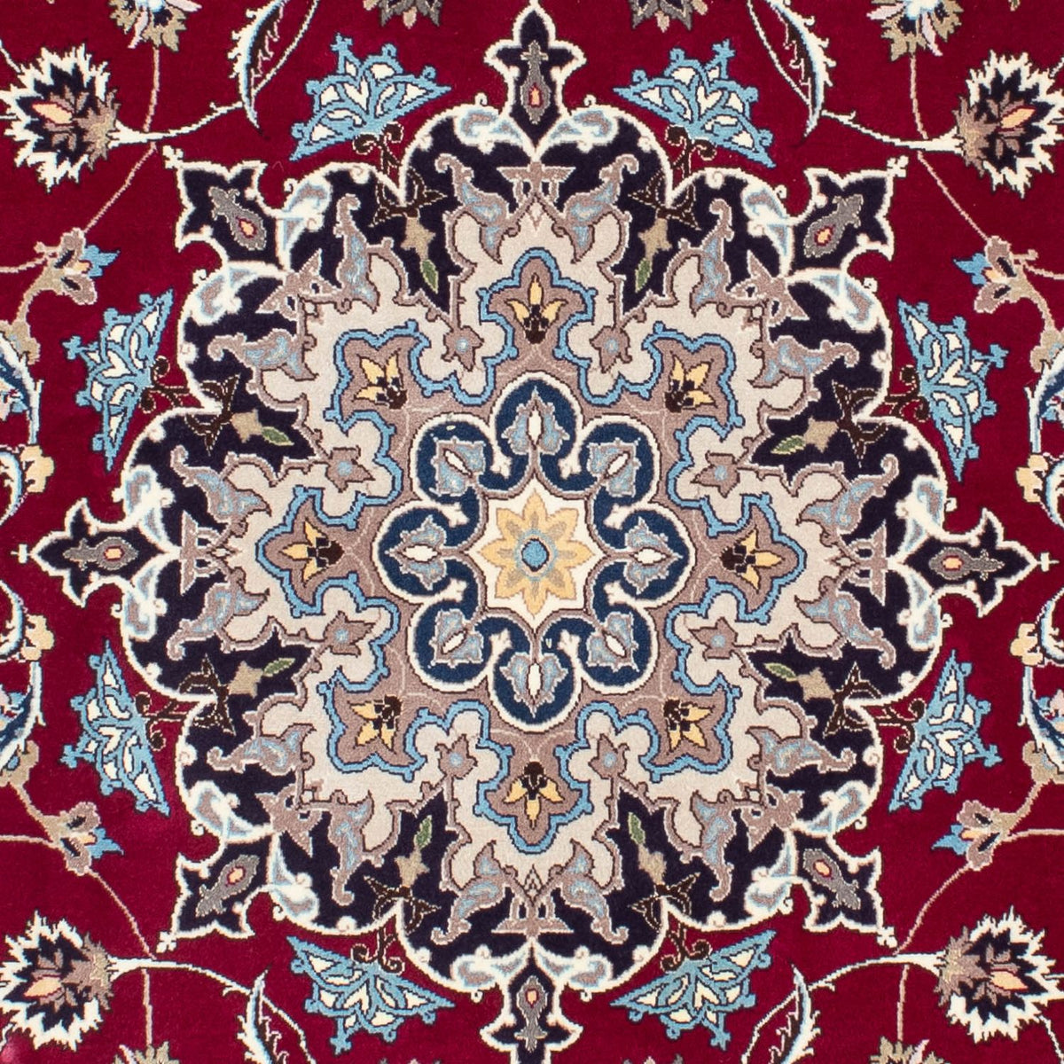 Tappeto Persero - Tabriz - Reale - 207 x 155 cm - rosso scuro