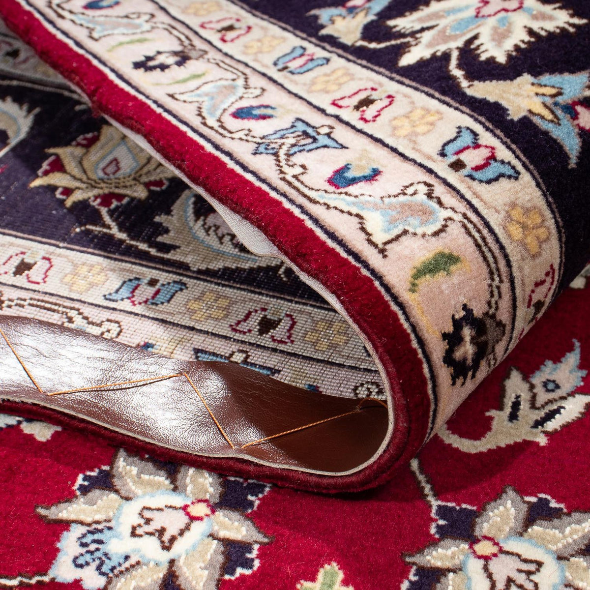 Tappeto Persero - Tabriz - Reale - 207 x 155 cm - rosso scuro