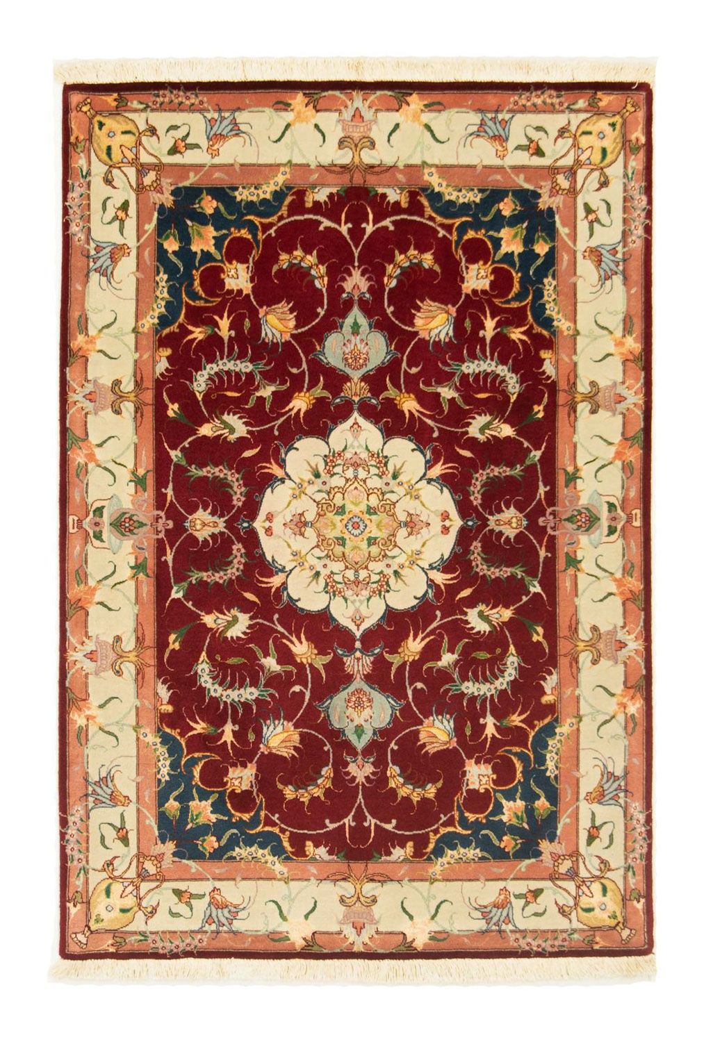 Tappeto Persero - Tabriz - Reale - 150 x 101 cm - rosso