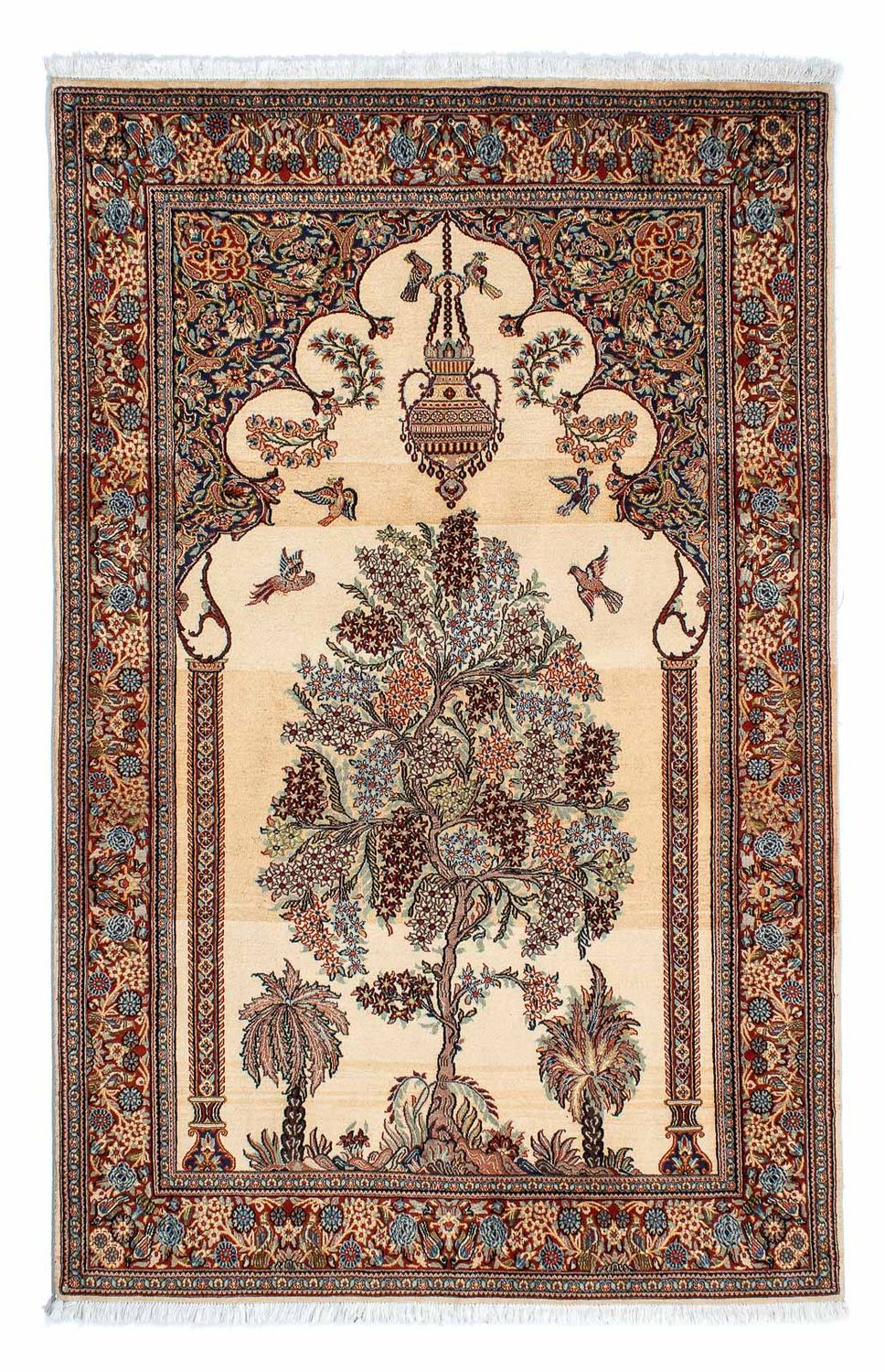 Tappeto Persero - Ghom - 210 x 135 cm - beige