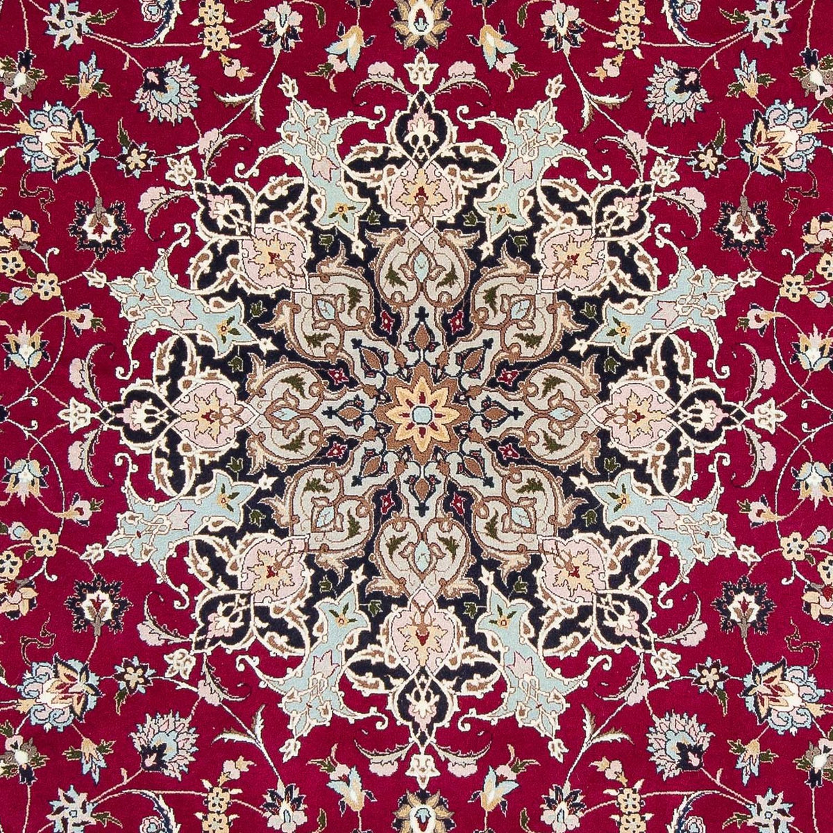 Tappeto Persero - Tabriz - Reale - 307 x 204 cm - rosso scuro