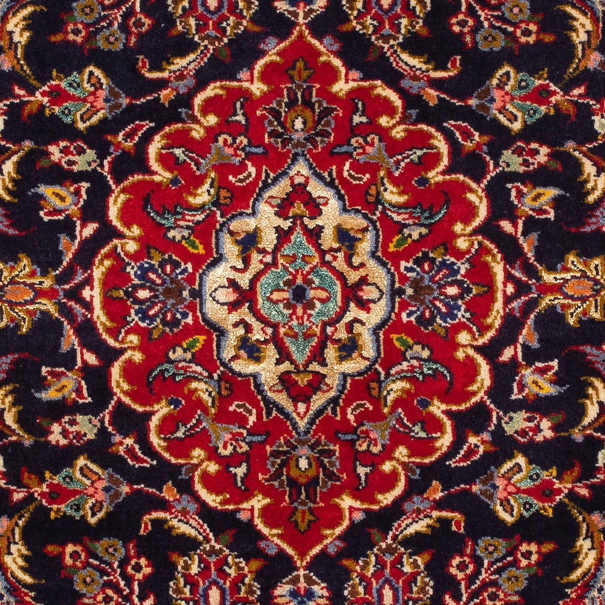 Tappeto Persero - Keshan - 116 x 78 cm - blu scuro