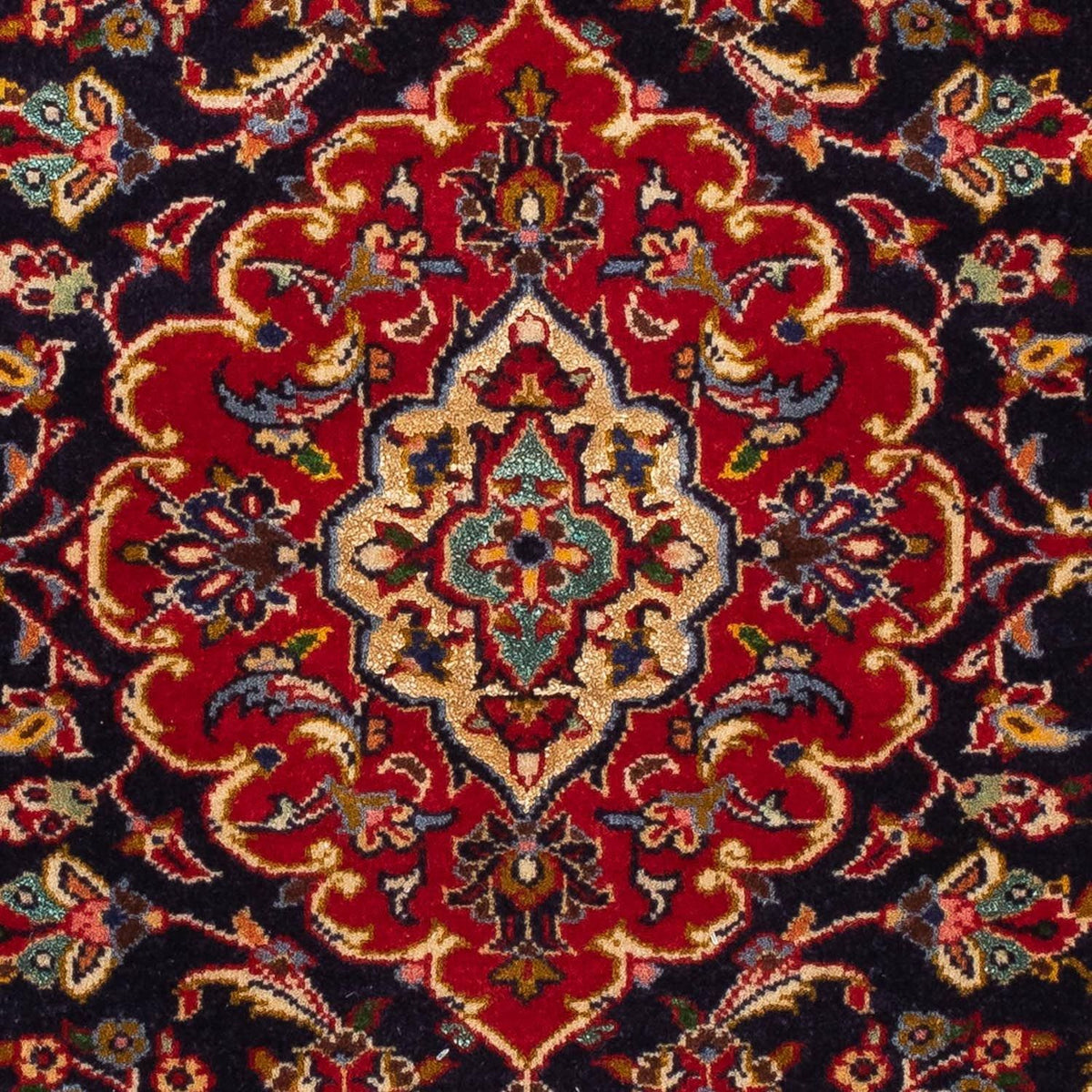 Tappeto Persero - Keshan - 119 x 80 cm - blu scuro