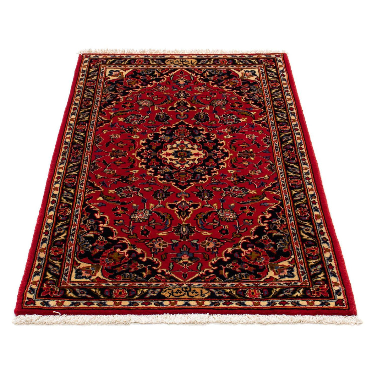 Tappeto Persero - Keshan - 129 x 71 cm - rosso scuro
