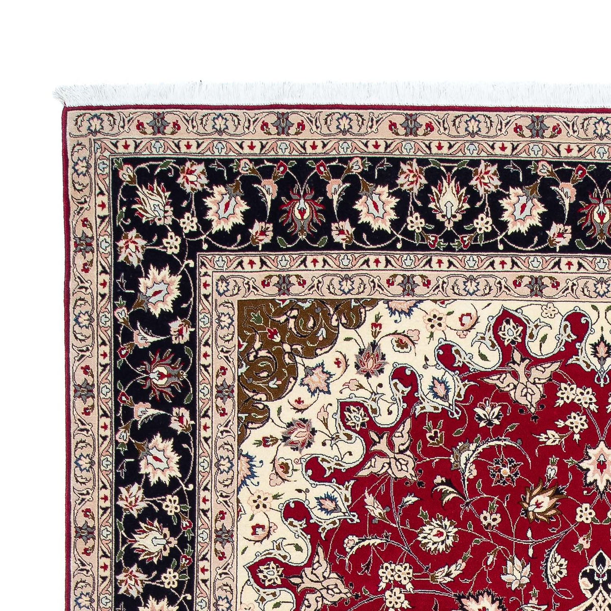 Tappeto Persero - Tabriz - Reale - 318 x 205 cm - rosso scuro