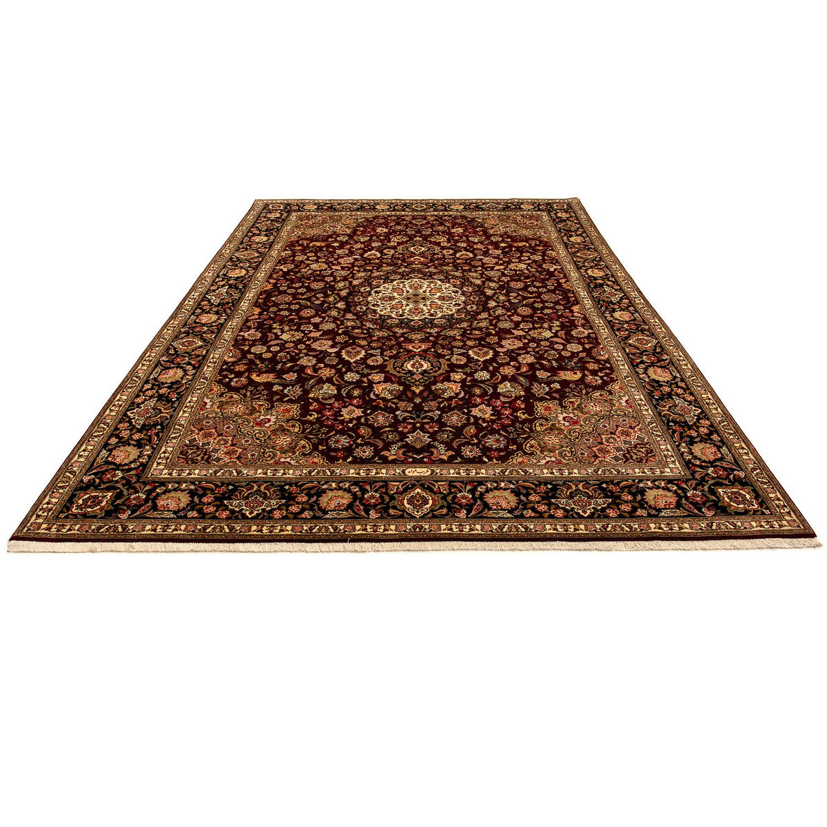 Tappeto Persero - Tabriz - Reale - 364 x 247 cm - rosso scuro