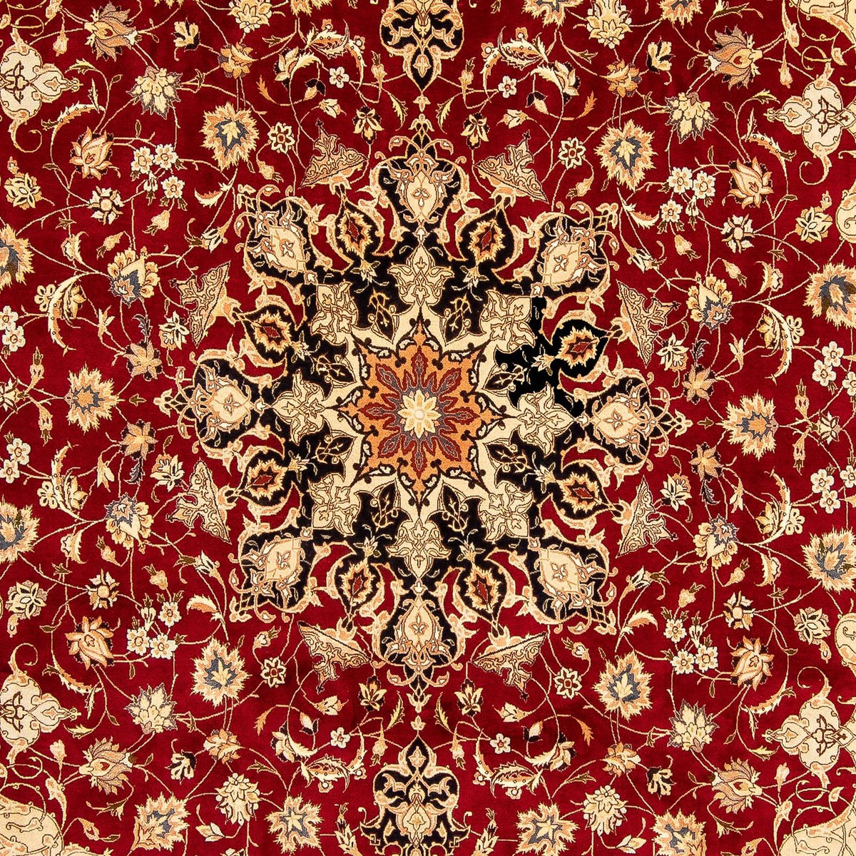 Tappeto Persero - Tabriz - Reale - 343 x 255 cm - rosso scuro