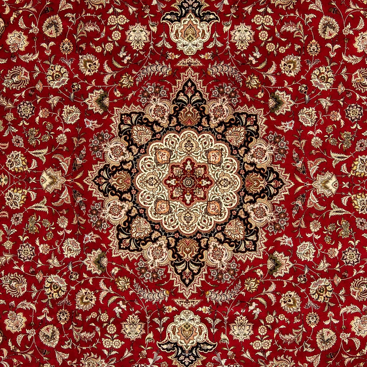 Tappeto Persero - Tabriz - Reale - 352 x 252 cm - rosso scuro