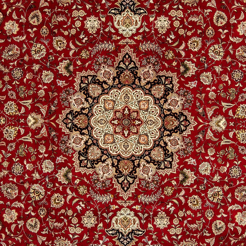 Tappeto Persero - Tabriz - Reale - 352 x 252 cm - rosso scuro