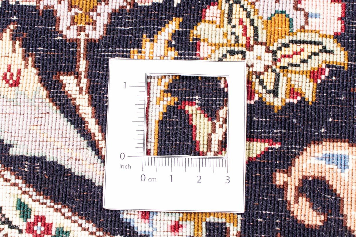 Tappeto Persero - Tabriz - Reale rotondo - 245 x 245 cm - rosso scuro