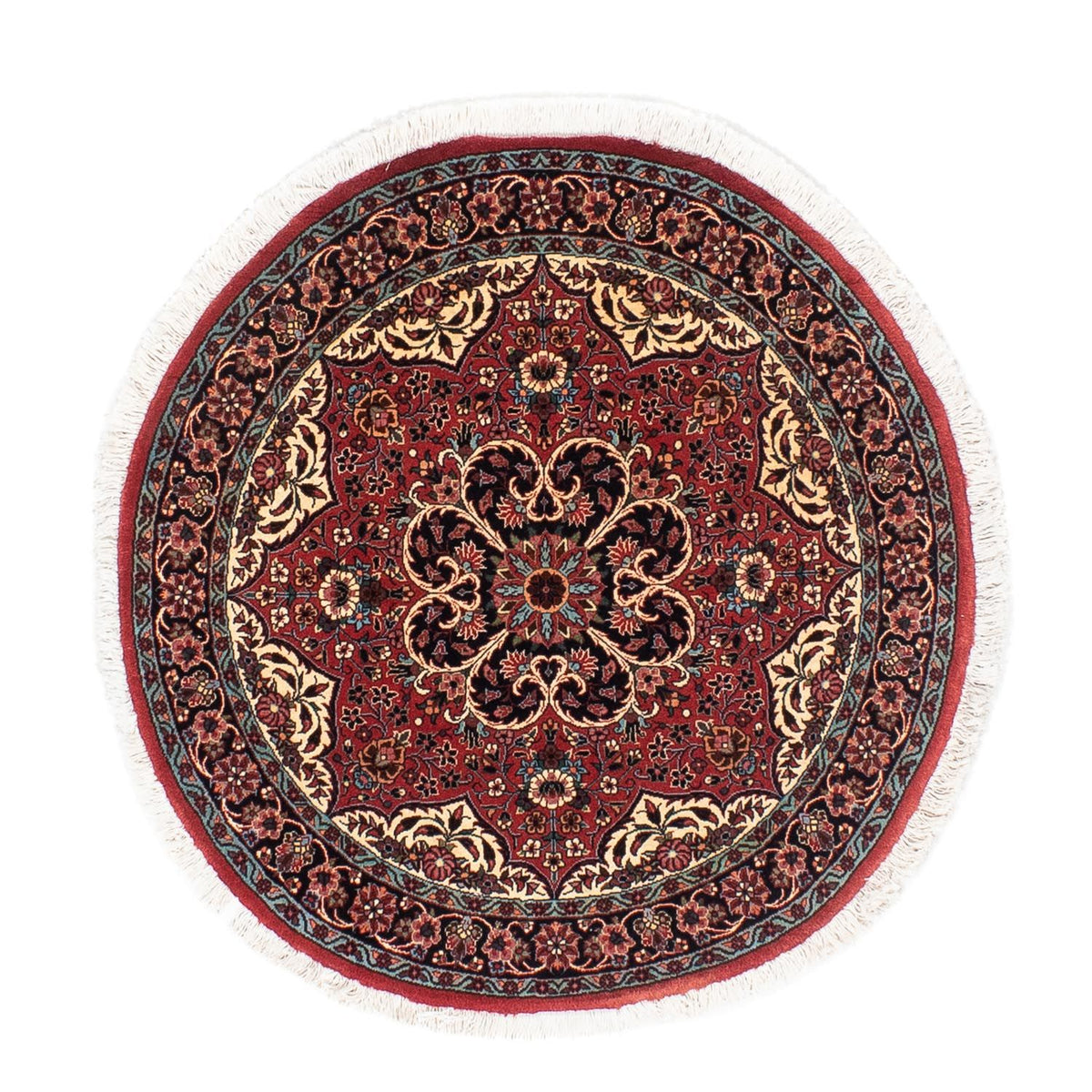 Tappeto Persero - Bidjar rotondo  - 100 x 100 cm - rosso scuro