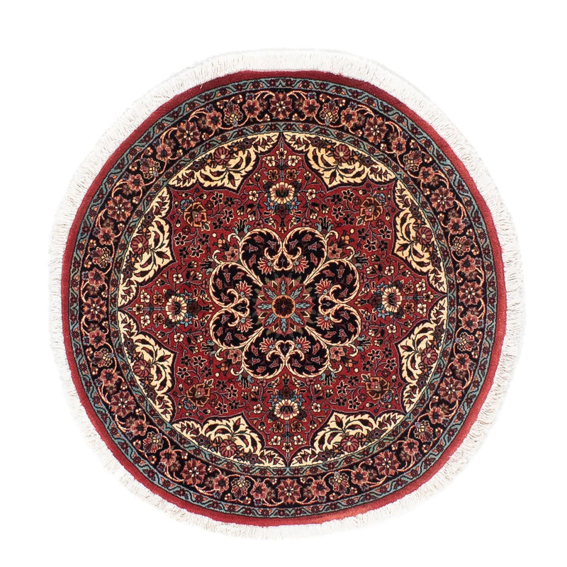 Tappeto Persero - Bidjar rotondo  - 100 x 100 cm - rosso scuro