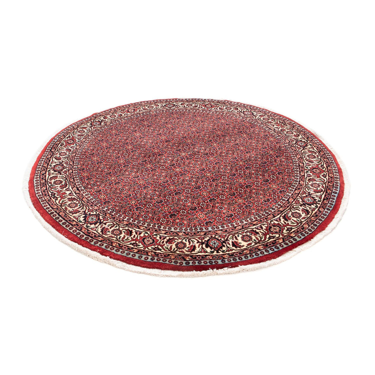 Tappeto Persero - Bidjar rotondo  - 155 x 155 cm - rosso scuro