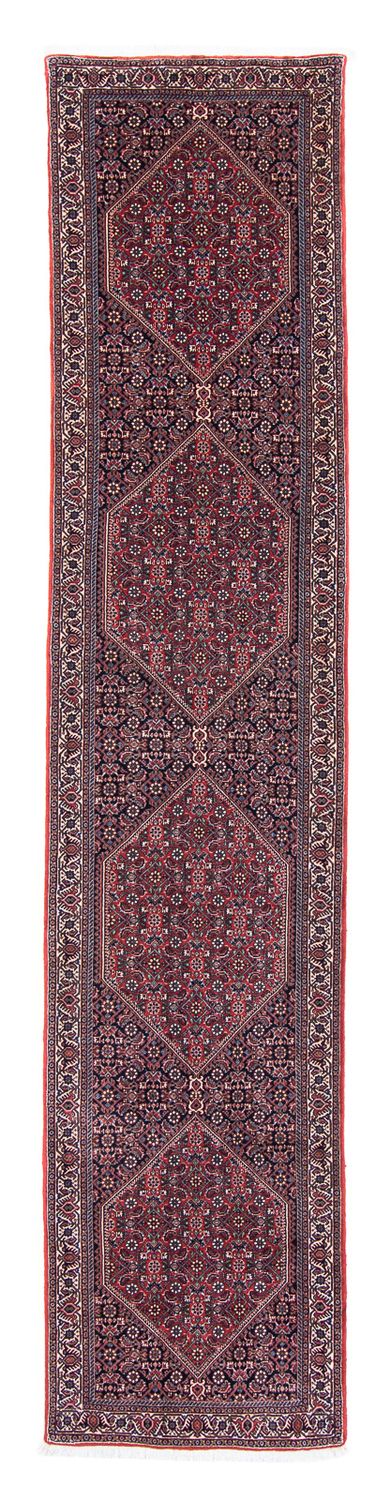 Tappeto corsia Tappeto Persero - Bidjar - 380 x 75 cm - rosso scuro