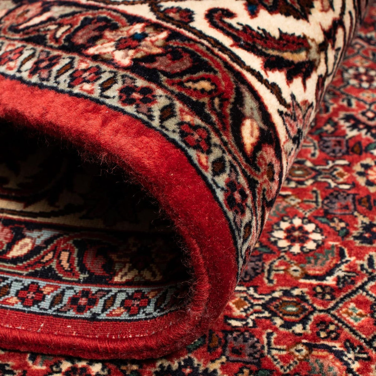 Tappeto Persero - Bidjar - 255 x 205 cm - rosso scuro