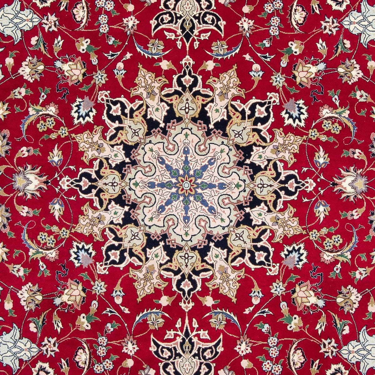 Tappeto Persero - Tabriz - Reale - 302 x 203 cm - rosso scuro