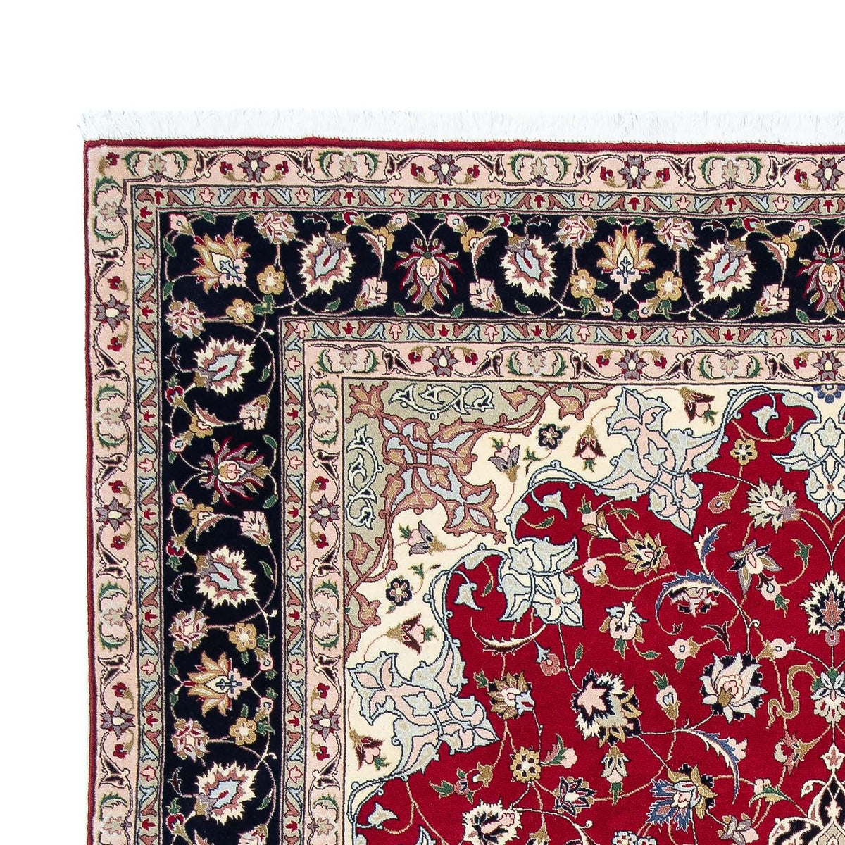 Tappeto Persero - Tabriz - Reale - 302 x 203 cm - rosso scuro