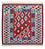 Tappeto Kelim - Orientale quadrato - 104 x 103 cm - rosso scuro