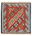 Tappeto Kelim - Orientale quadrato  - 105 x 101 cm - rosso