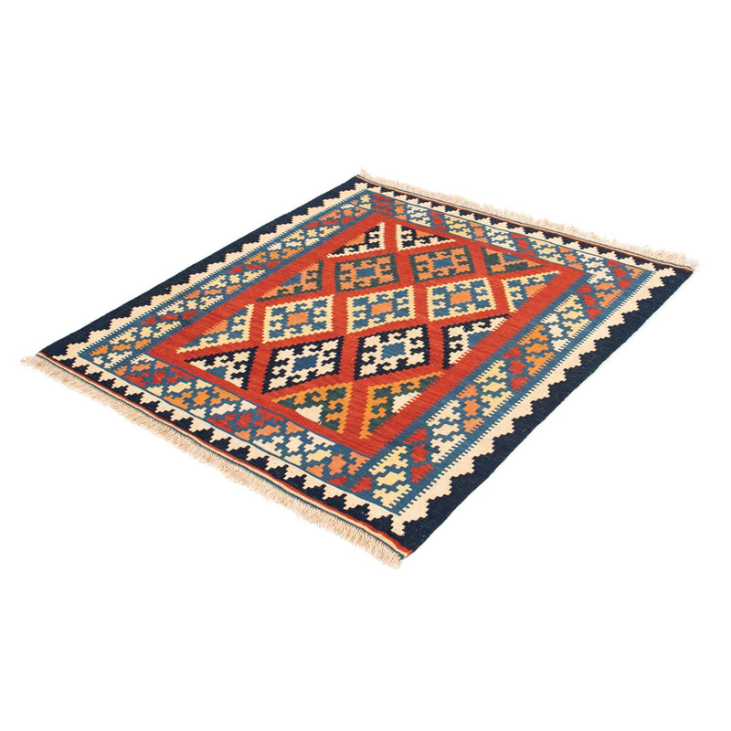 Tappeto Kelim - Orientale quadrato  - 105 x 101 cm - rosso