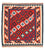 Tappeto Kelim - Orientale quadrato - 104 x 102 cm - rosso scuro
