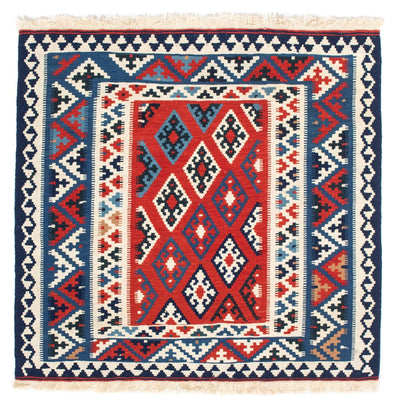 Kilim Fars 95x103cm - rosso scuro
