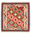 Tappeto Kelim - Orientale quadrato - 103 x 102 cm - rosso scuro