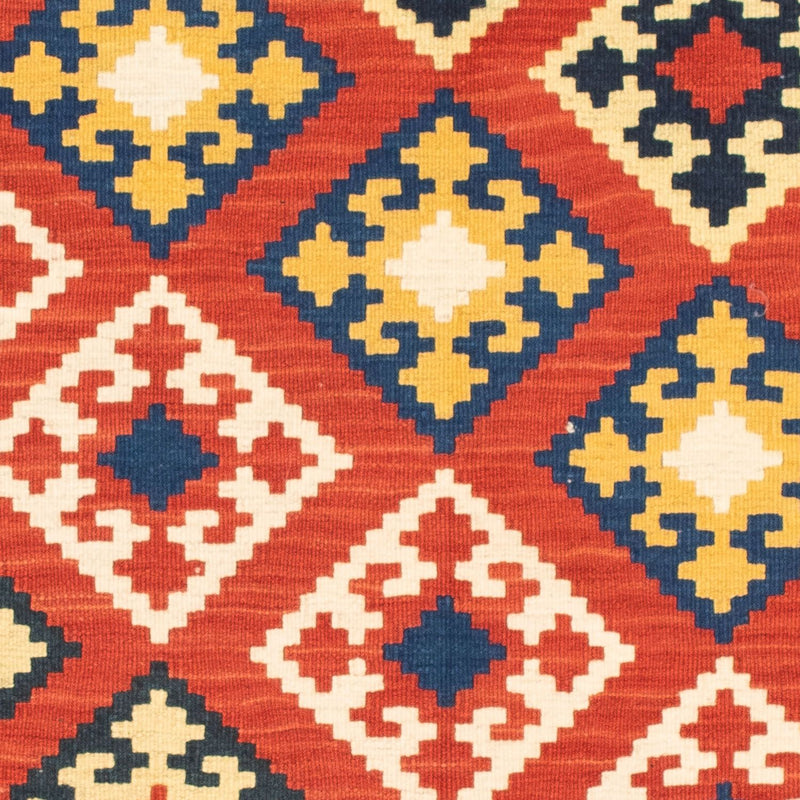 Tappeto Kelim - Orientale quadrato  - 103 x 102 cm - rosso scuro