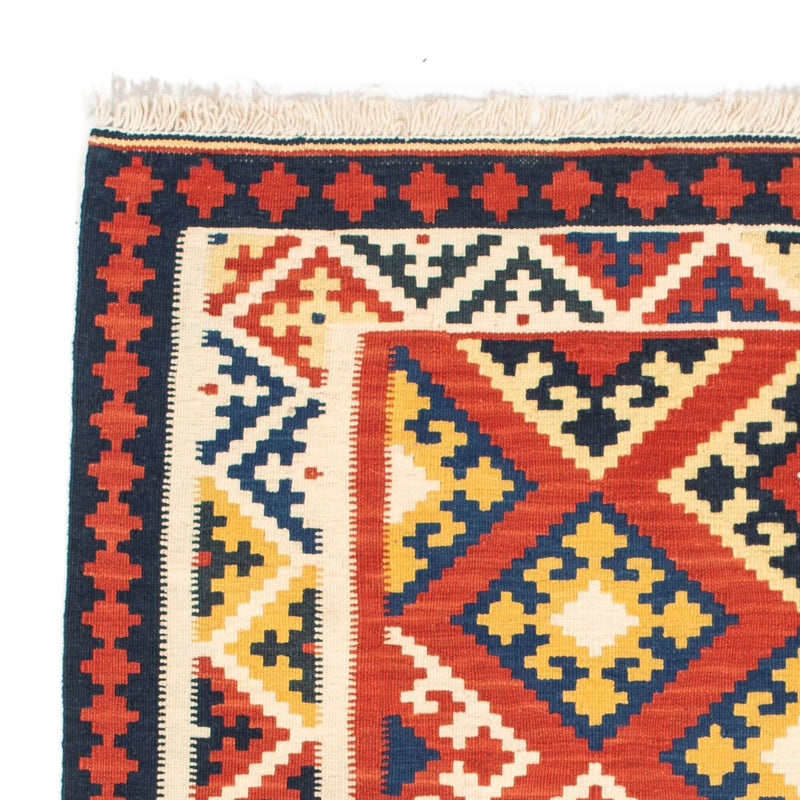 Tappeto Kelim - Orientale quadrato  - 103 x 102 cm - rosso scuro