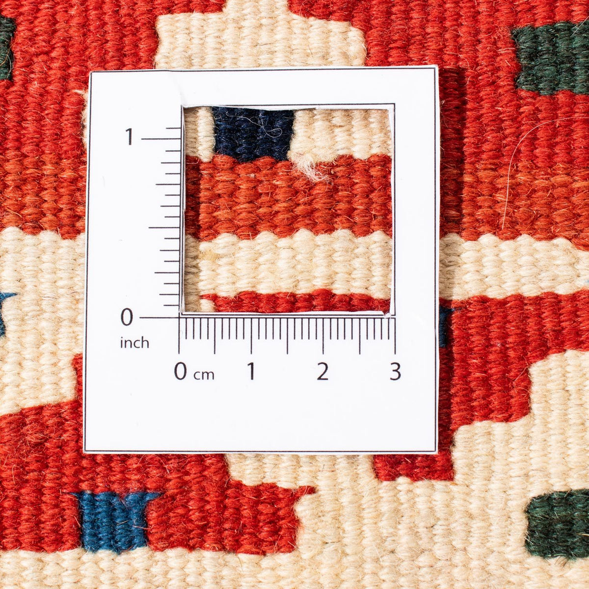 Tappeto Kelim - Orientale quadrato  - 106 x 104 cm - rosso