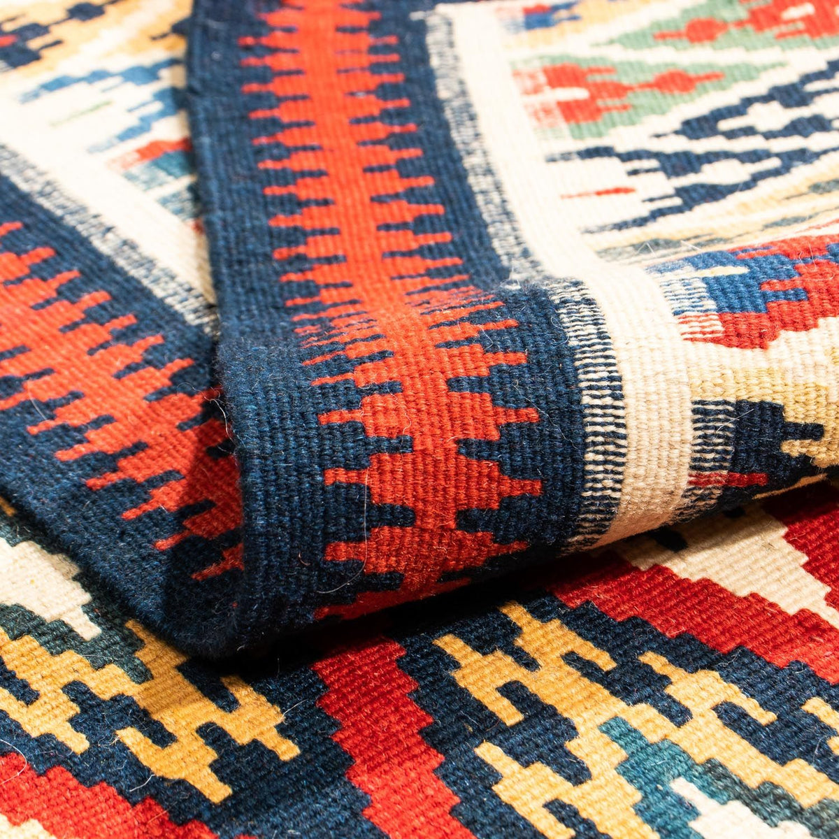 Tappeto Kelim - Orientale quadrato  - 104 x 103 cm - multicolore