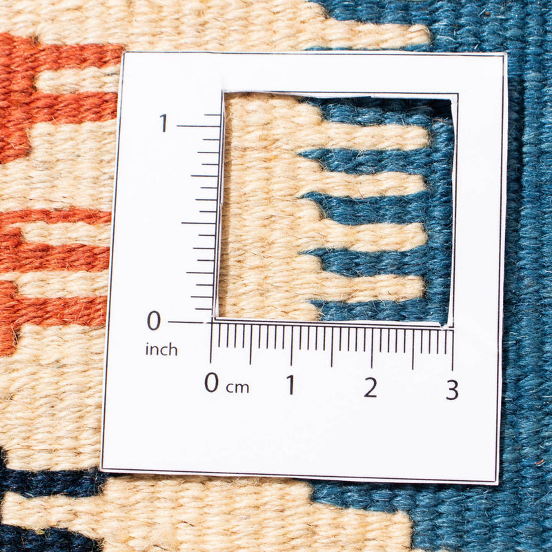 Tappeto Kelim - Orientale quadrato  - 103 x 100 cm - blu