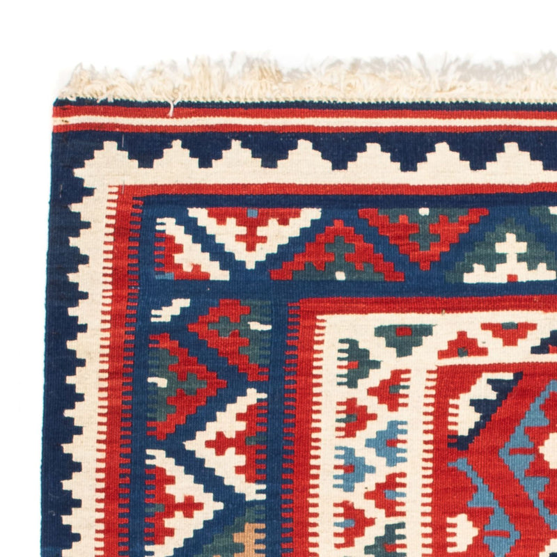 Tappeto Kelim - Orientale quadrato  - 98 x 93 cm - blu scuro