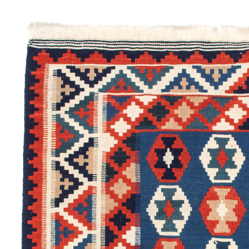 Tappeto Kelim - Orientale quadrato  - 103 x 100 cm - blu scuro