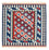 Tappeto Kelim - Orientale quadrato - 103 x 100 cm - blu scuro