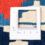 Tappeto Kelim - Orientale quadrato  - 103 x 100 cm - blu scuro