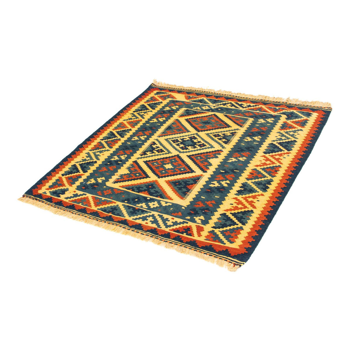 Tappeto Kelim - Orientale quadrato  - 102 x 101 cm - multicolore