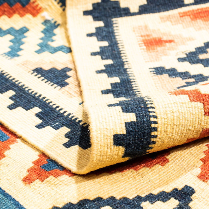 Tappeto Kelim - Orientale quadrato  - 100 x 100 cm - beige