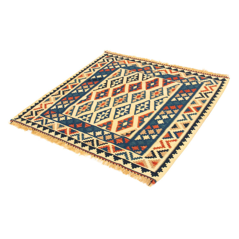 Tappeto Kelim - Orientale quadrato  - 100 x 100 cm - beige