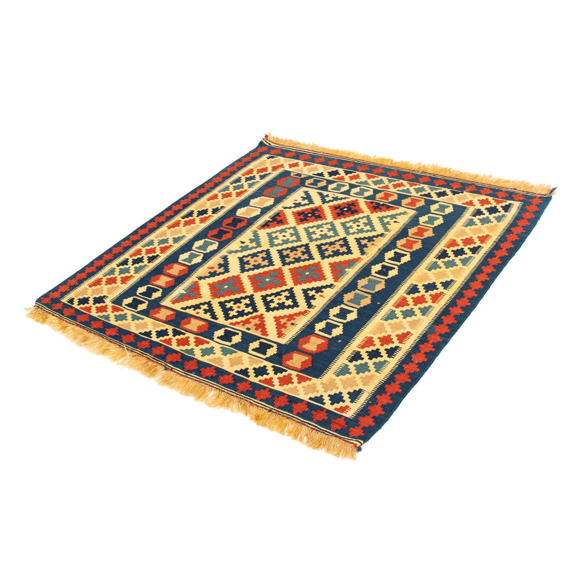 Tappeto Kelim - Orientale quadrato  - 105 x 102 cm - multicolore