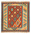 Tappeto Kelim - Orientale quadrato - 103 x 103 cm - ruggine