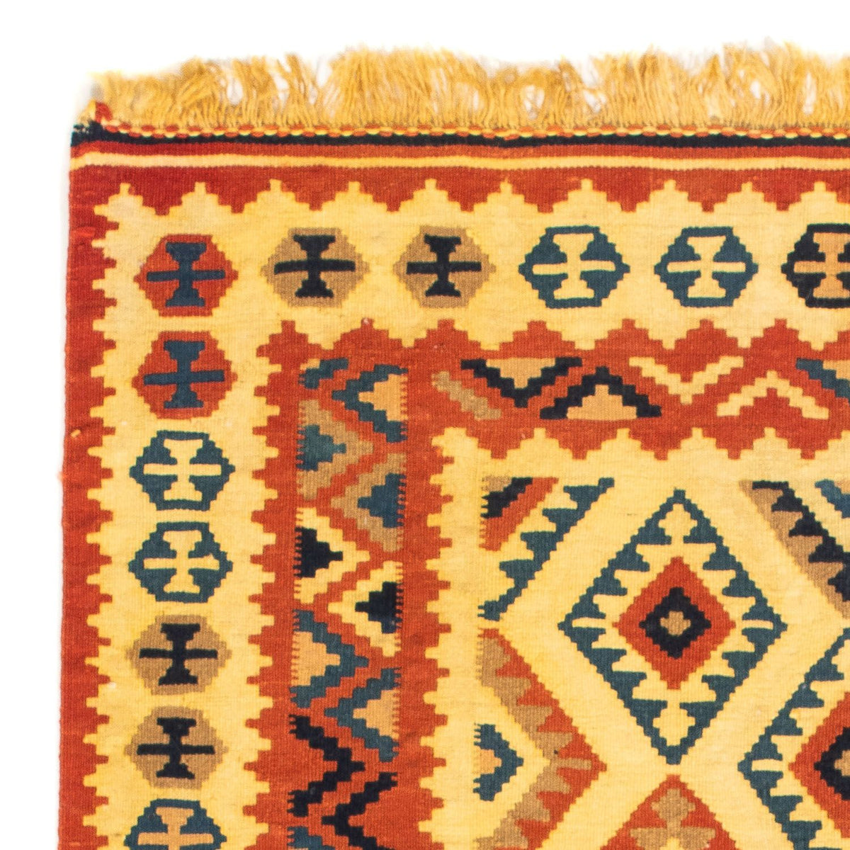 Tappeto Kelim - Orientale quadrato - 103 x 100 cm - beige