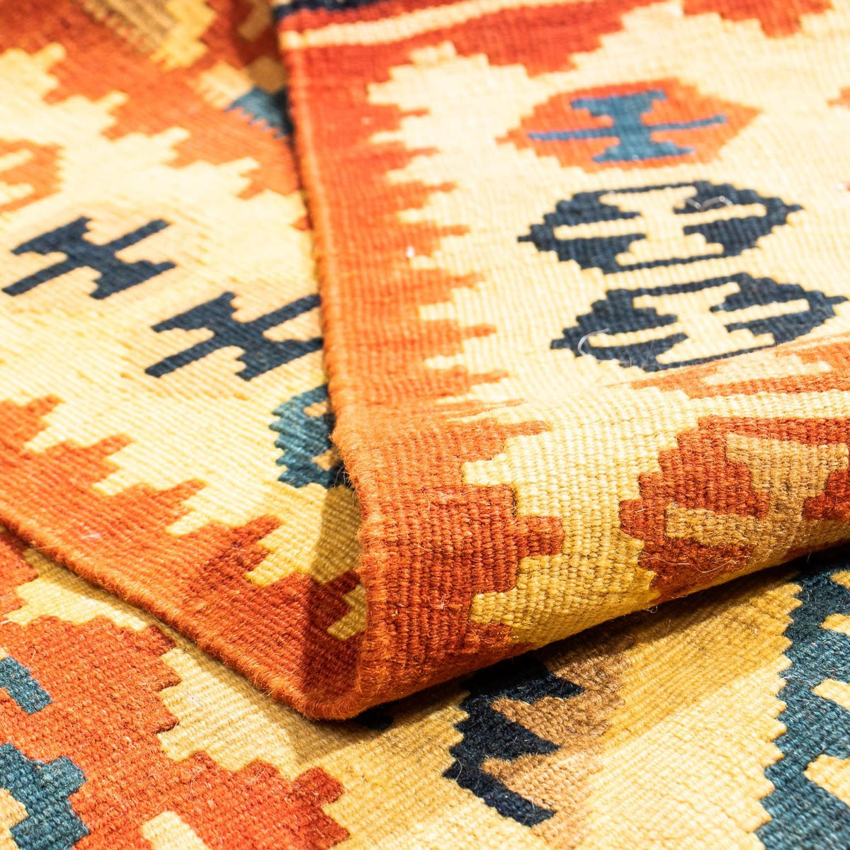 Tappeto Kelim - Orientale quadrato - 103 x 100 cm - beige