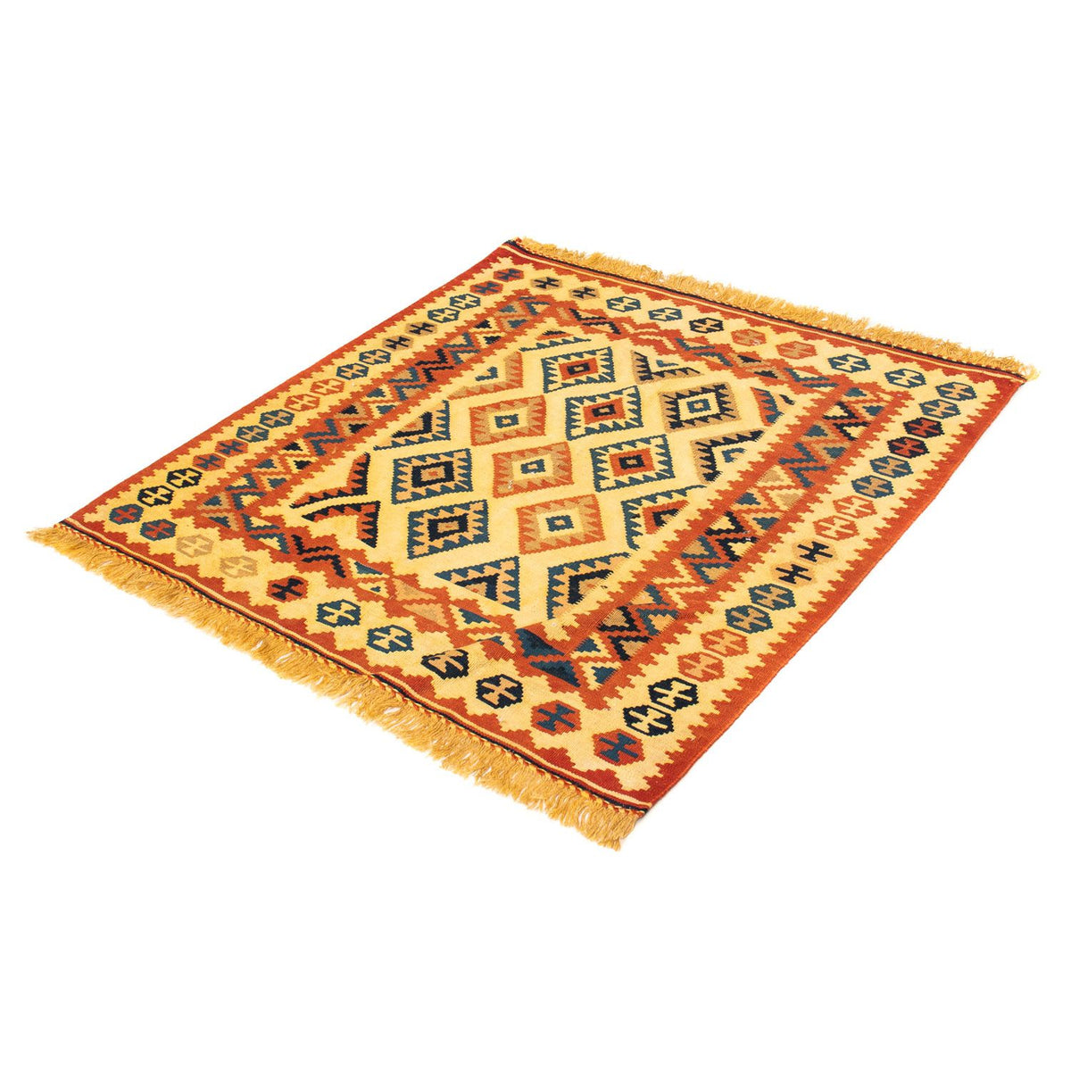 Tappeto Kelim - Orientale quadrato - 103 x 100 cm - beige